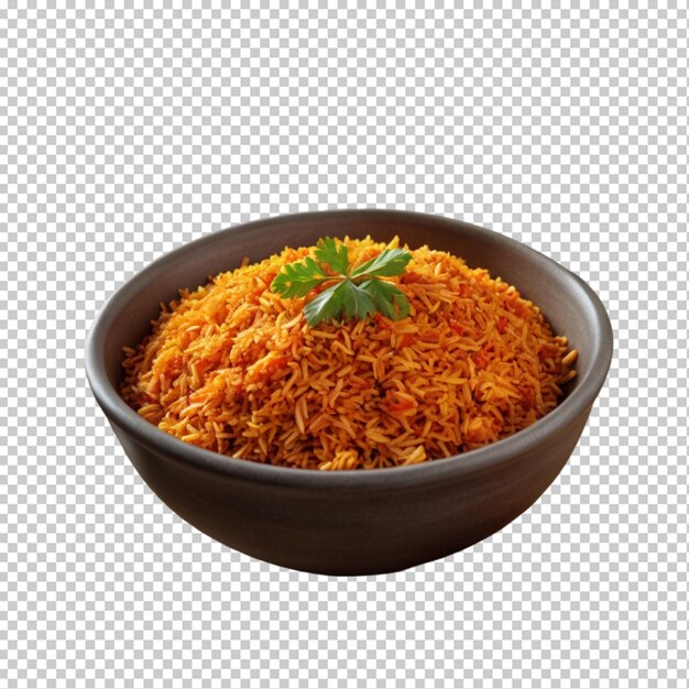 PSD jollof isolated on transparent background