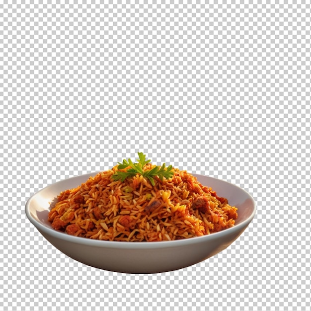 PSD jollof isolated on transparent background