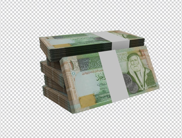 Jordanian money 1 dinar money packs