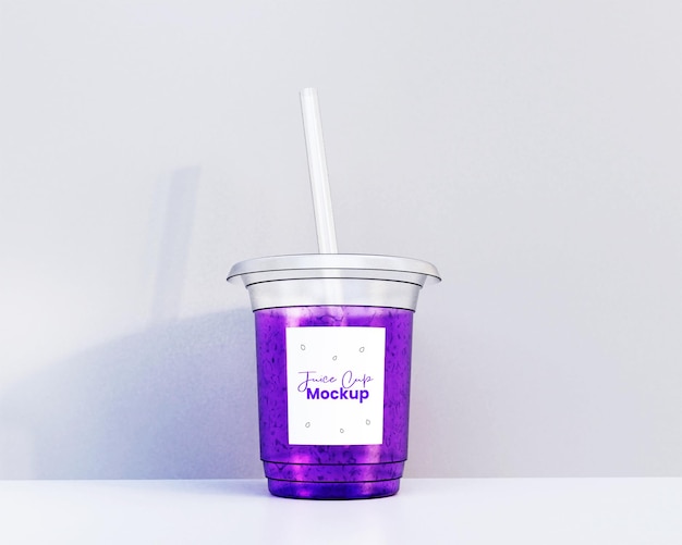 Juice cup mockup