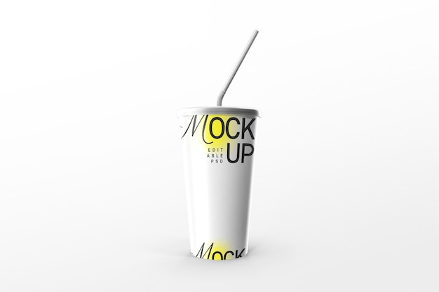 PSD juice drink cup mockup template psd design