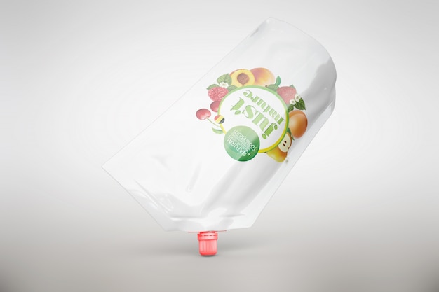 Juice packaging mock up