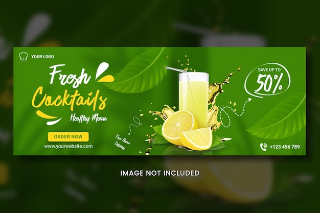 PSD juice summer banner