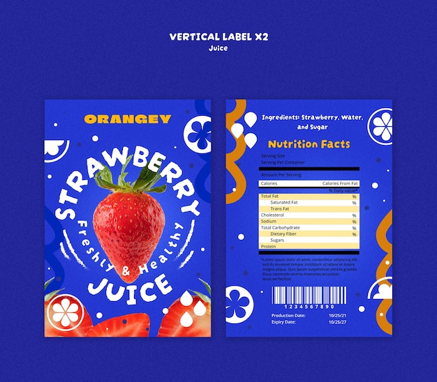 Juice template design