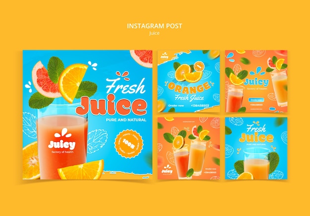 Juice template design