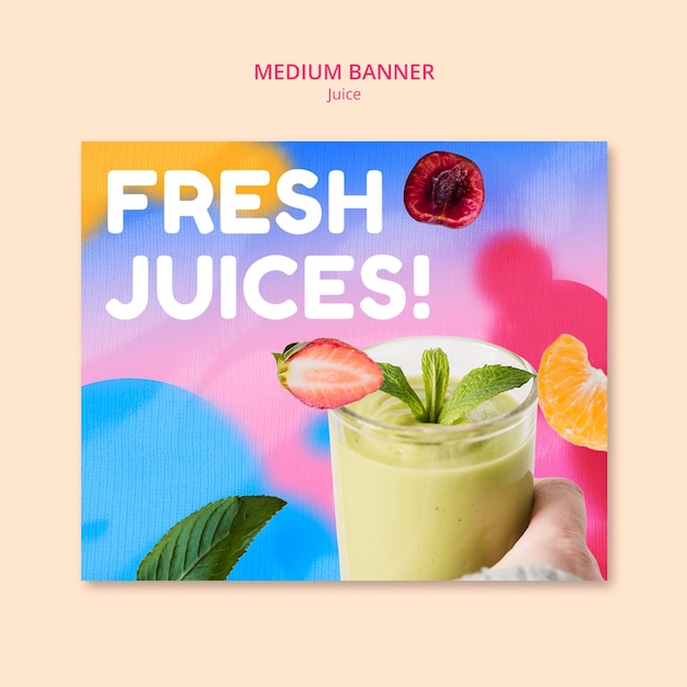 Juice template design