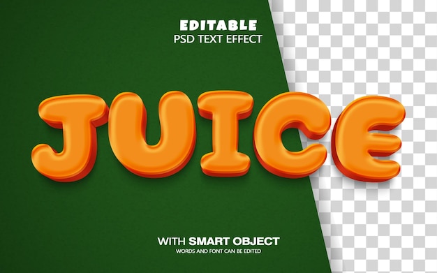 PSD juice text effect