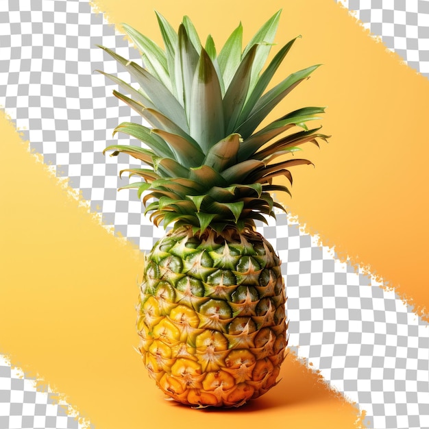 Juicy pineapple on a transparent background