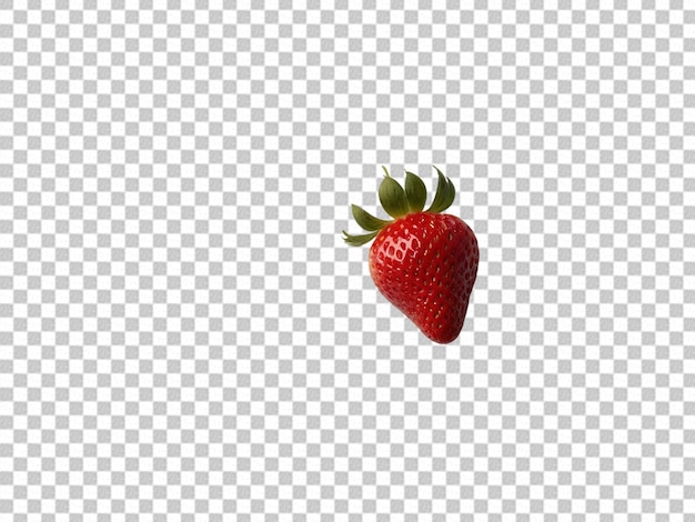 PSD juicy strawberry on transparent background