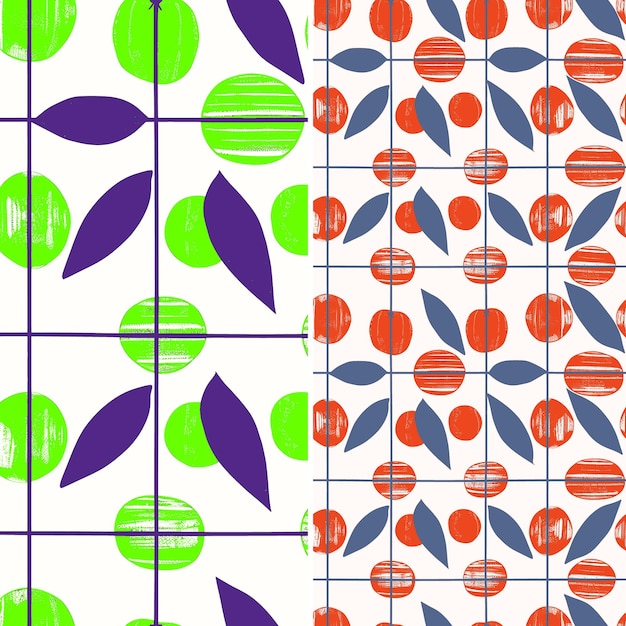 PSD jujube with oblong shape and earthy design with grid pattern unique tropical fruit pattern vector