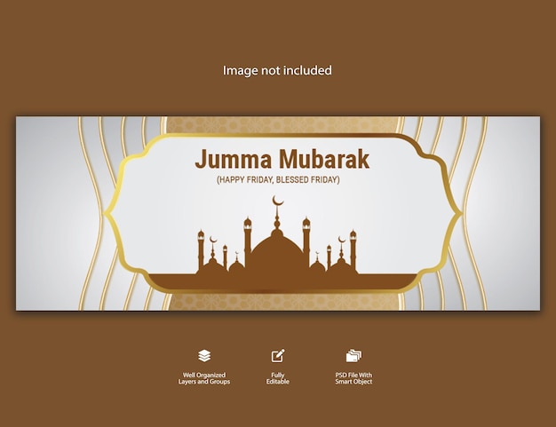 Jummah Mubarak Islamic Cover Design Template