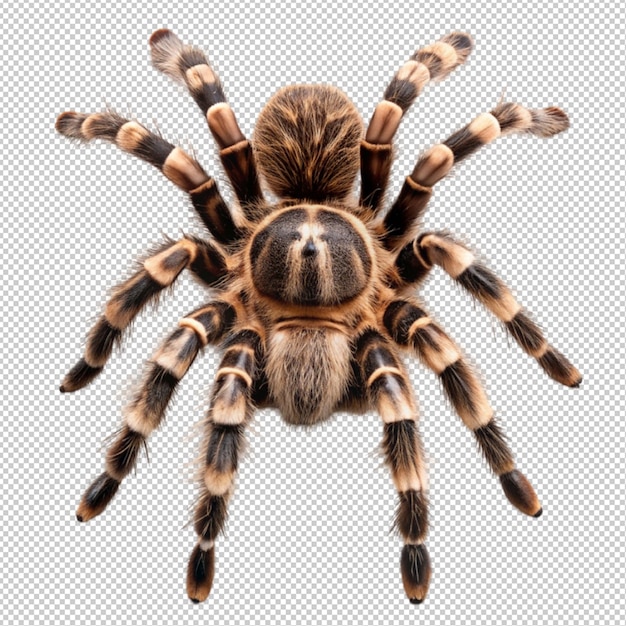 Jumping spider isolated on white background illustration with clipping path