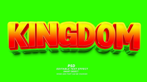 Jungle kingdom 3d editable text effect photoshop style