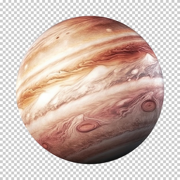 PSD jupiter planet concept isolated on transparent background