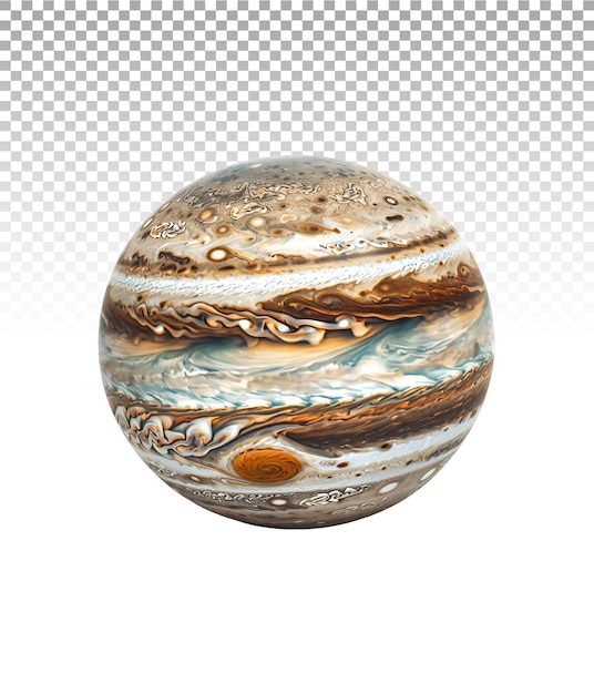 PSD jupiter on transparent background cut out stock photo collection