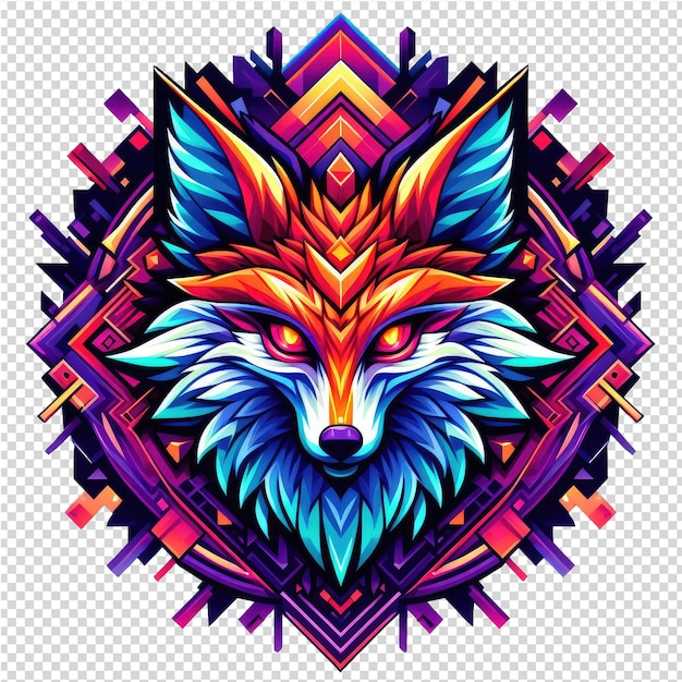 PSD kaleidoscopic wildlife design