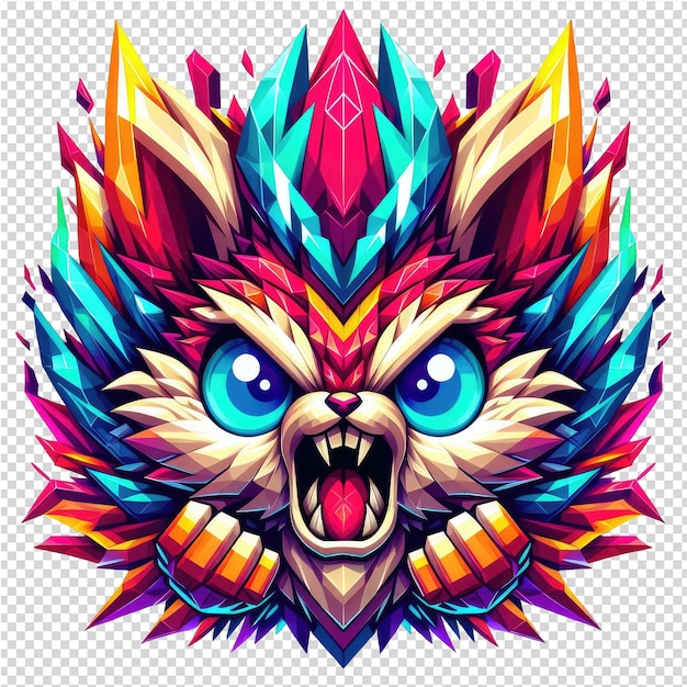 PSD kaleidoscopic wildlife design