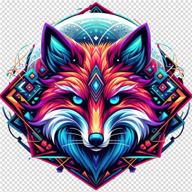 PSD kaleidoscopic wildlife design