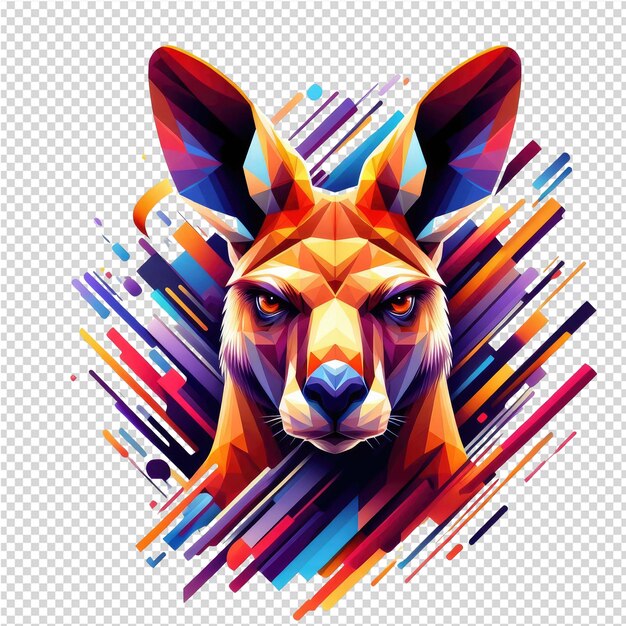 PSD kaleidoscopic wildlife design