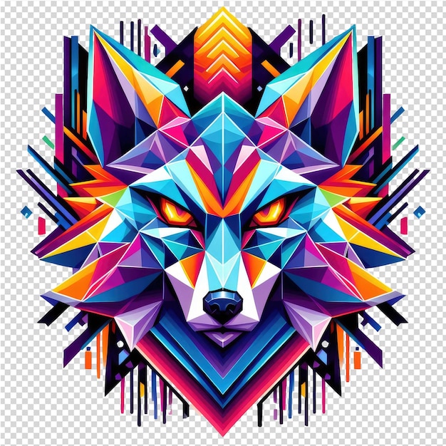 PSD kaleidoscopic wildlife design