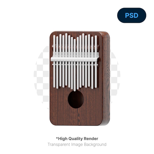 Kalimba 3D Icon Premium Psd