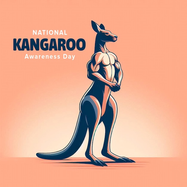 Kangaroo Awareness Day Creative Banner Design Template