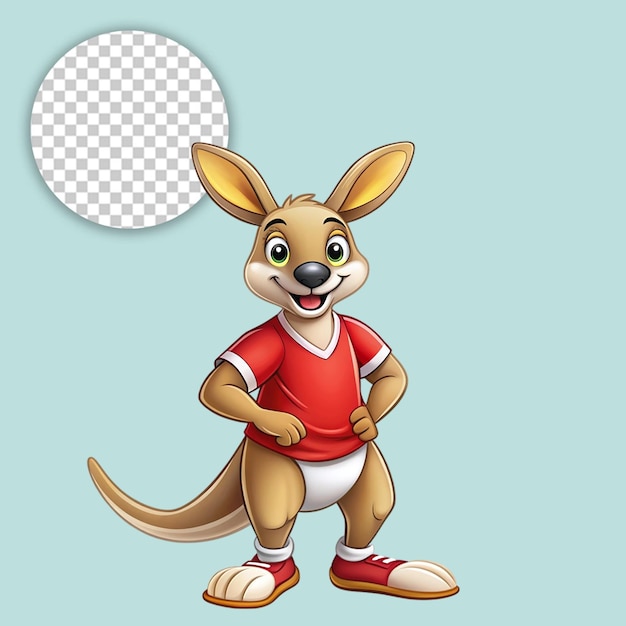 kangaroo standing on transparent background