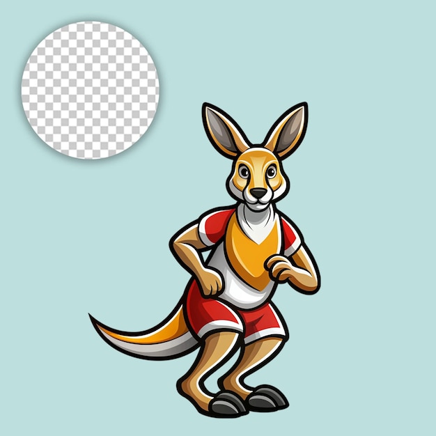 kangaroo standing on transparent background