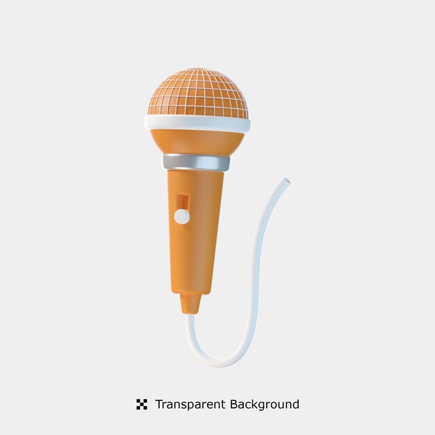 Karaoke 3d icon illustration