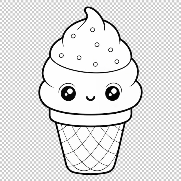 Kawaii ice cream character collection