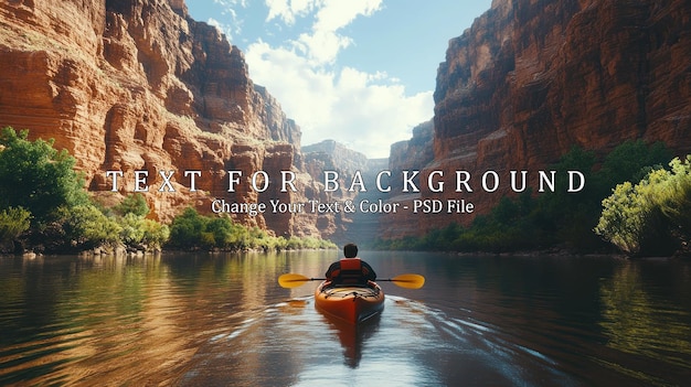 PSD kayaking through the majestic canyon