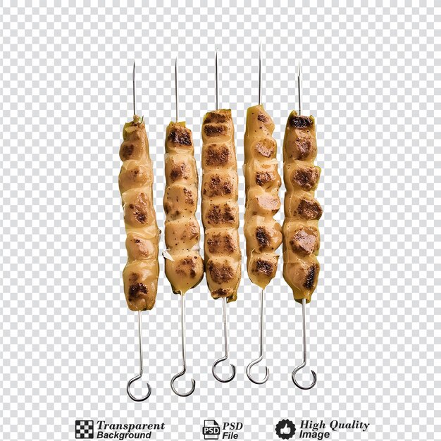 PSD kebabs isolated on transparent background