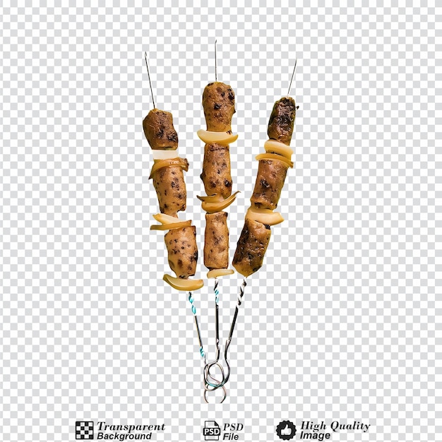 PSD kebabs isolated on transparent background