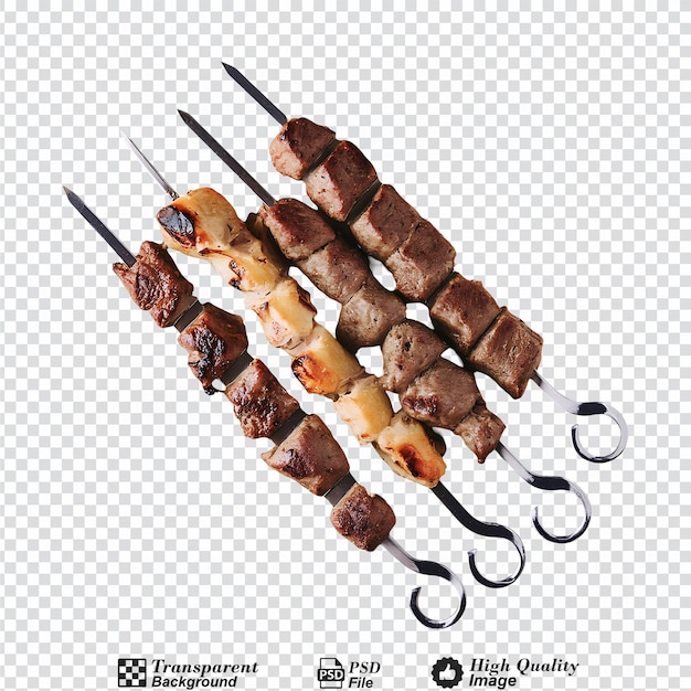 PSD kebabs isolated on transparent background