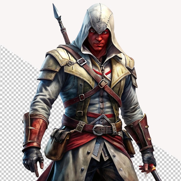 Kenway assassins on transparent background