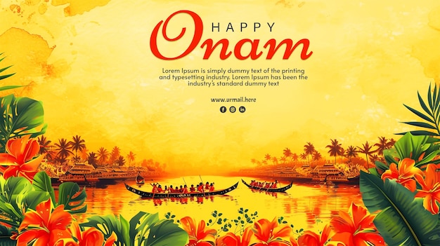 Kerala festival Happy Onam background