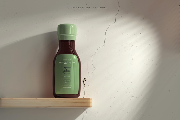 Ketchup or Sauce Bottle Mockup