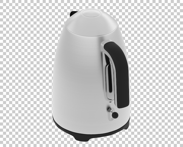 PSD kettle isolated on background 3d rendering illustration