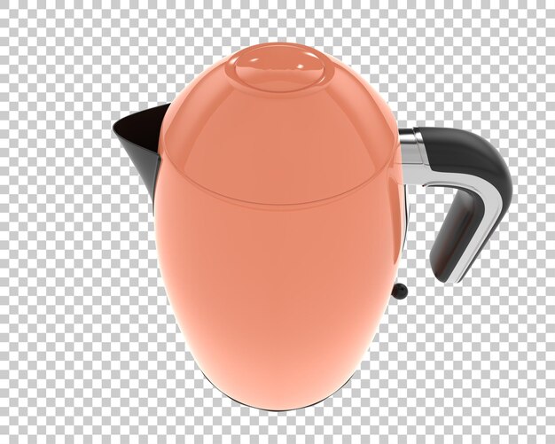 PSD kettle isolated on background 3d rendering illustration