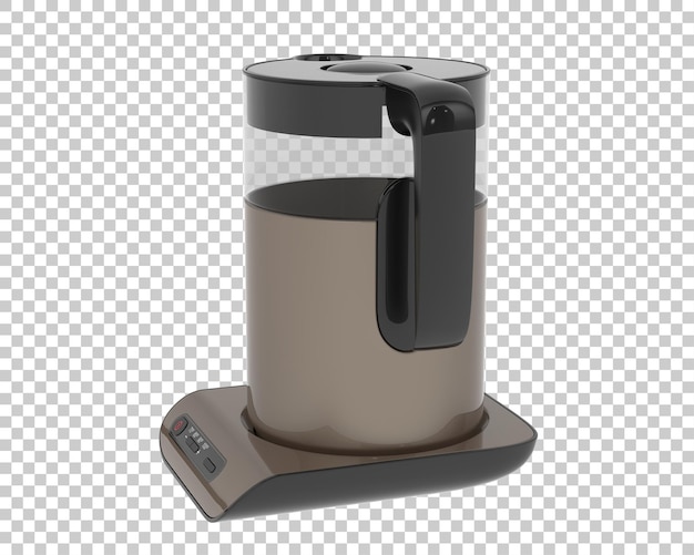 Kettle isolated on transparent background 3d rendering illustration