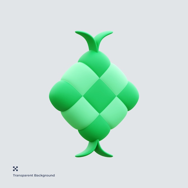 Ketupat 3D Illustration