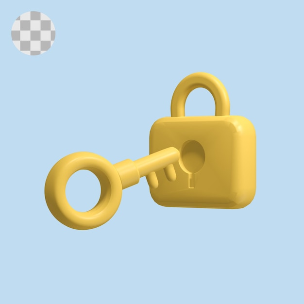 key 3d icon