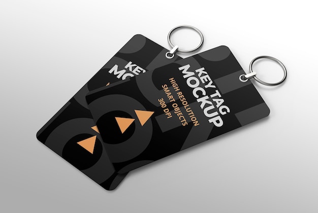 Key Tag Mockup for branding and advertising presentations