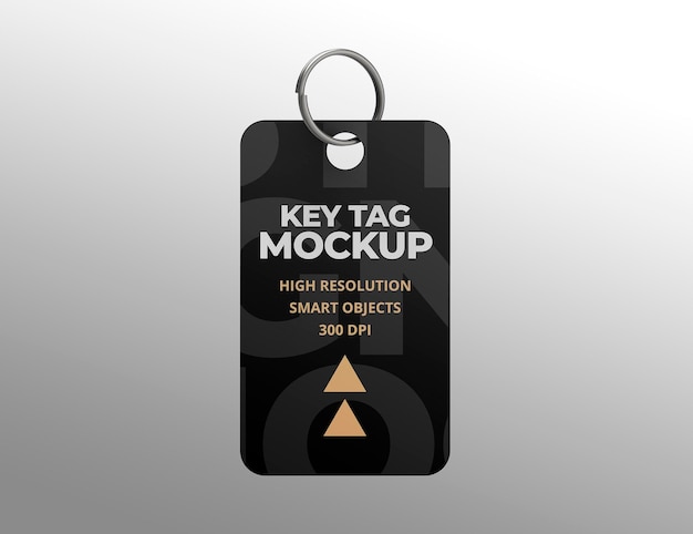 Key Tag Mockup for branding and advertising presentations