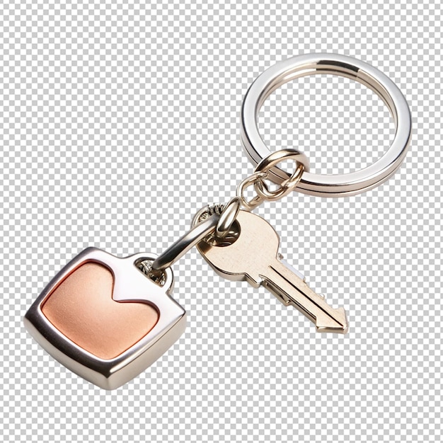 PSD keychain on transparent background