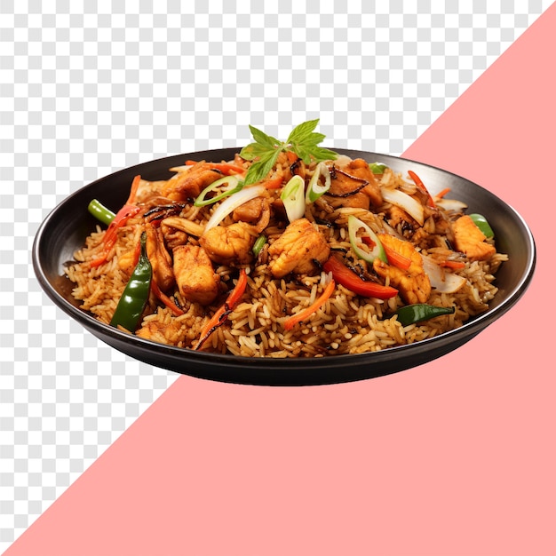 Khao Pad transparent background isolated image generative AI