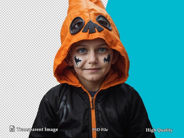 Kid in Halloween Costume Transparent