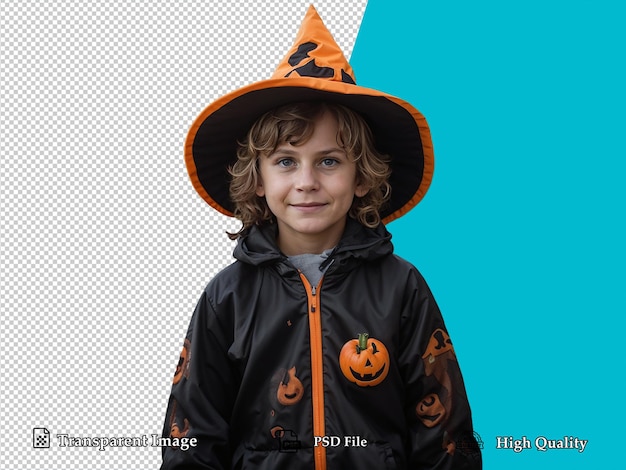 Kid in Halloween Costume Transparent