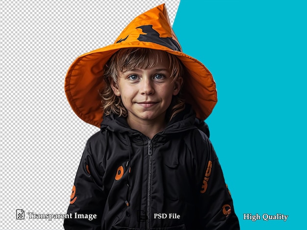 Kid in Halloween Costume Transparent