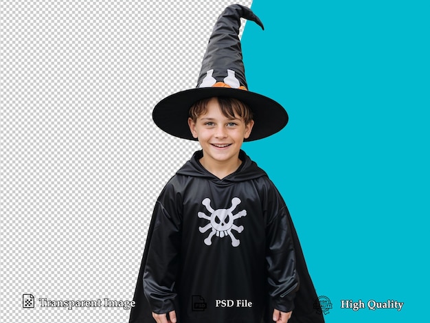 Kid in Halloween Costume Transparent